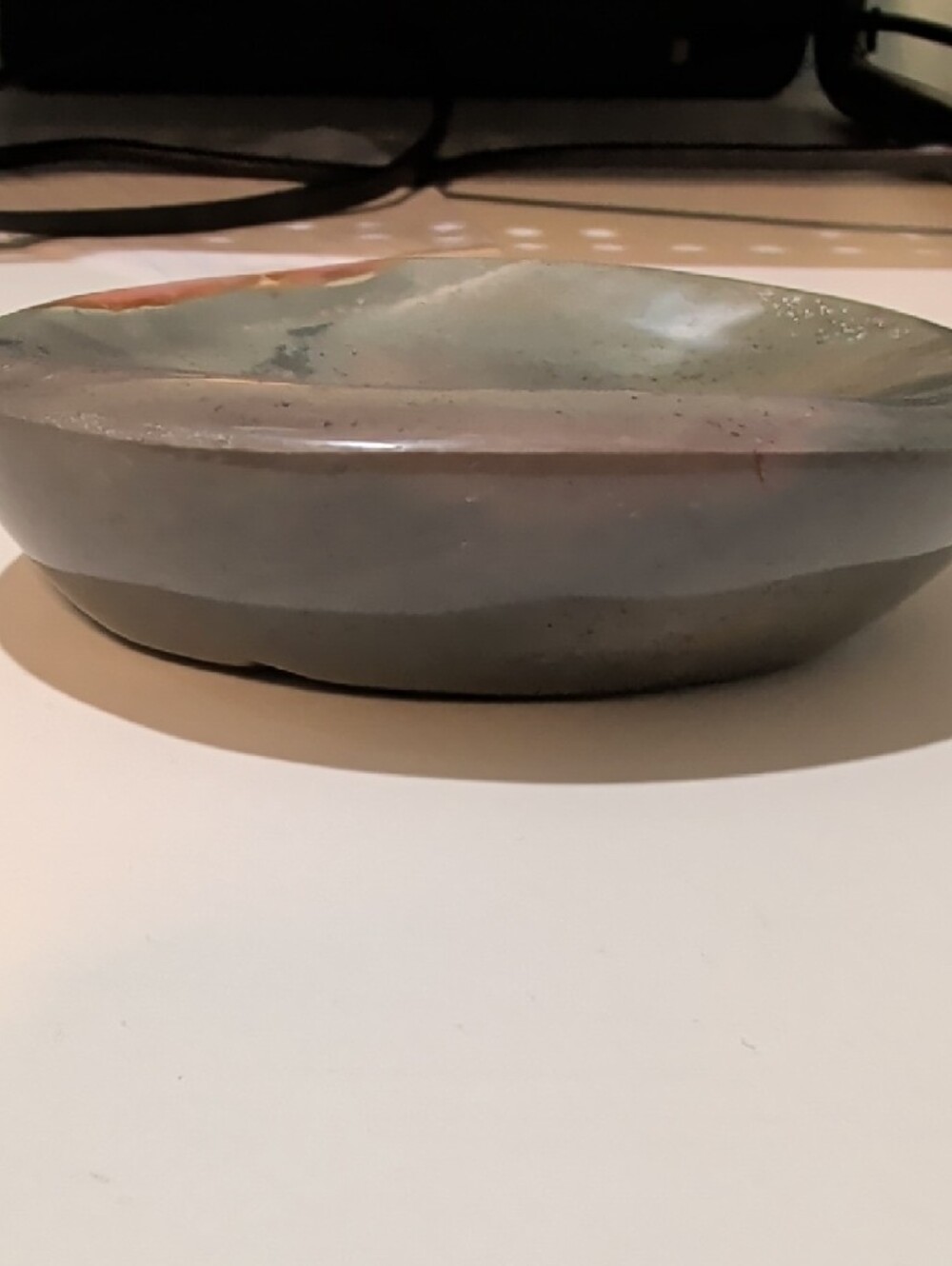 Polished Jasper Trinket Dish in Green - Picture 3 of 8